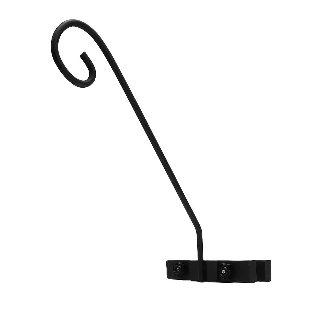 Deck Hook Rail for Hanging Flower Baskets Wind Chimes Bird Feeders Lanterns Fence Deck Hook Rail Iron Easy Install