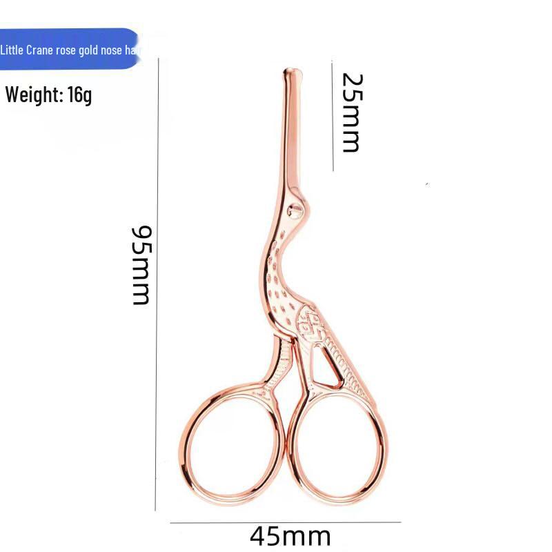 Creative Gold Crane Retro Titanium Thread Scissors for Cross Stitch and Tea Art