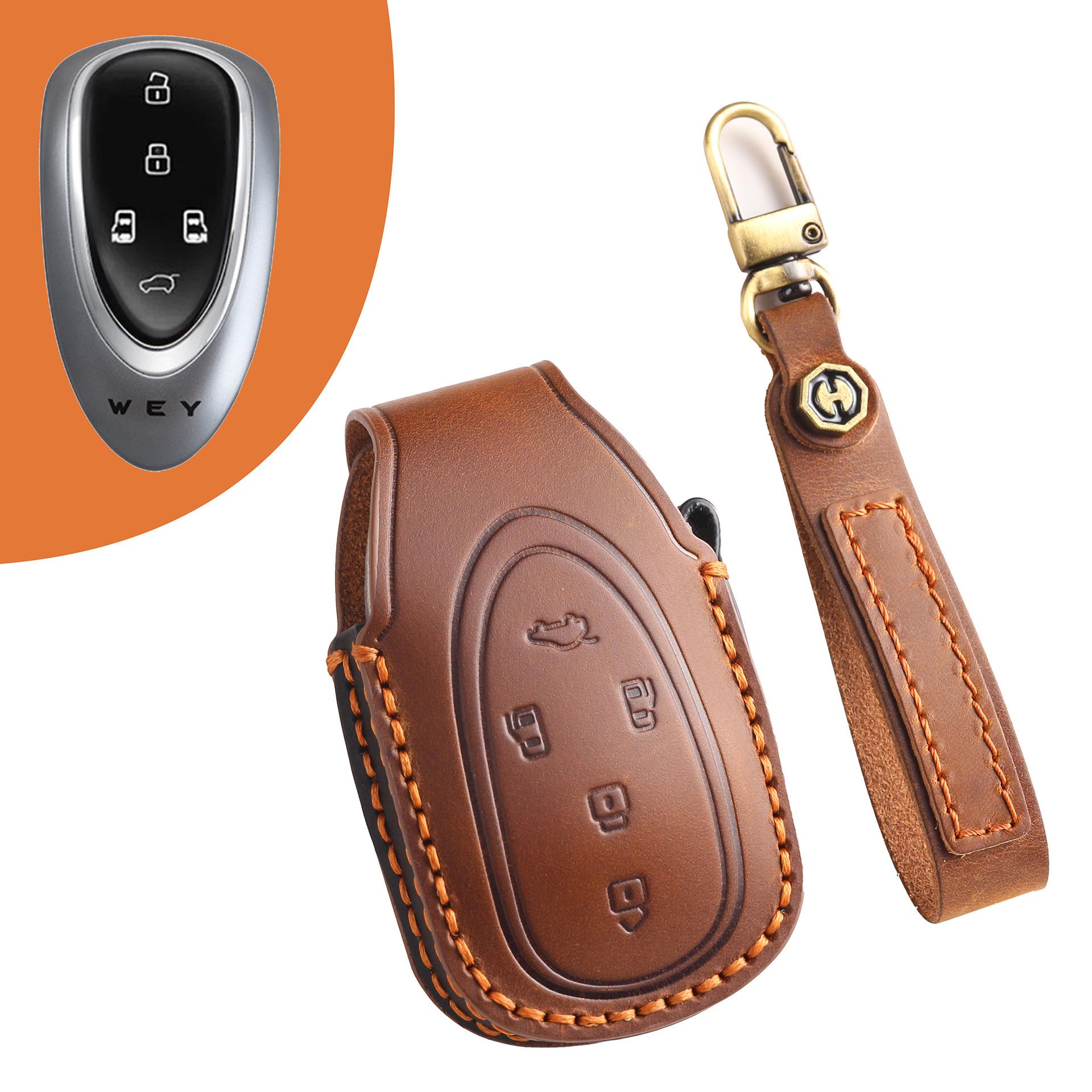 

Применимо к 2023 Great Wall Wei Brand Blue Mountain Набор ключей Wei Brand Alpine Mocha DHT-PHEV Высококачественная кожаная отделка