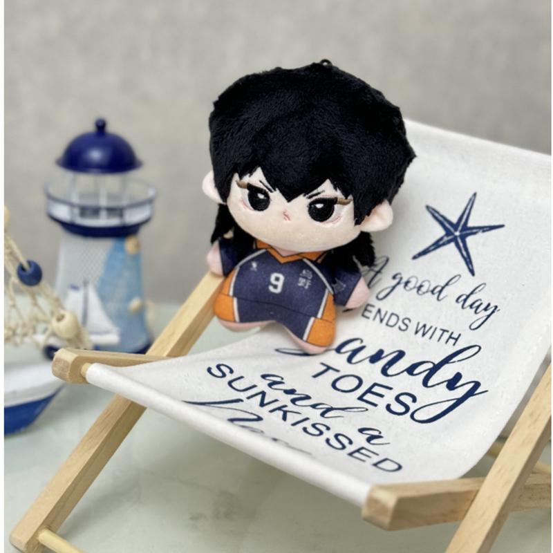 Poupée Peluche Kawaii Haikyuu Mignonne Kome Kenma Tobio Kageyama Shoyo Hinata Peluche Remplie Jouet Peluche Anime Pendentif de Sac Peluches Cadeaux Garçon 10cm
