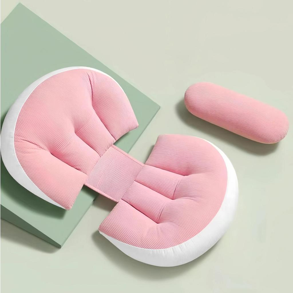 U Shaped Maternity Pillow - Full Body Support for Pregnant Women, Comfortable Belly Back Hip Pain Relief for Side Sleepers
