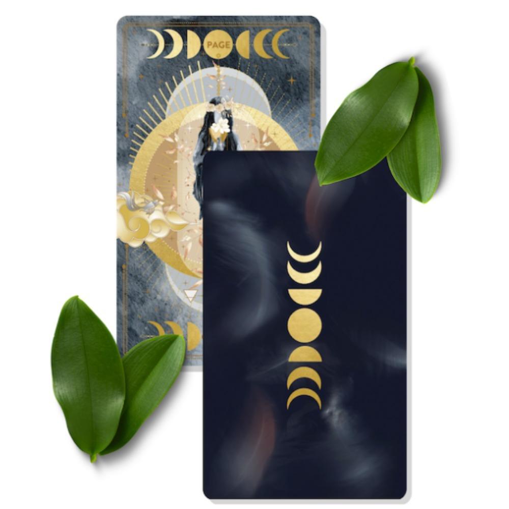 Lucine Tarot MIDNIGHT Edition 78 kortų kaladė, skirta ateities spėjimui, 12*7 cm