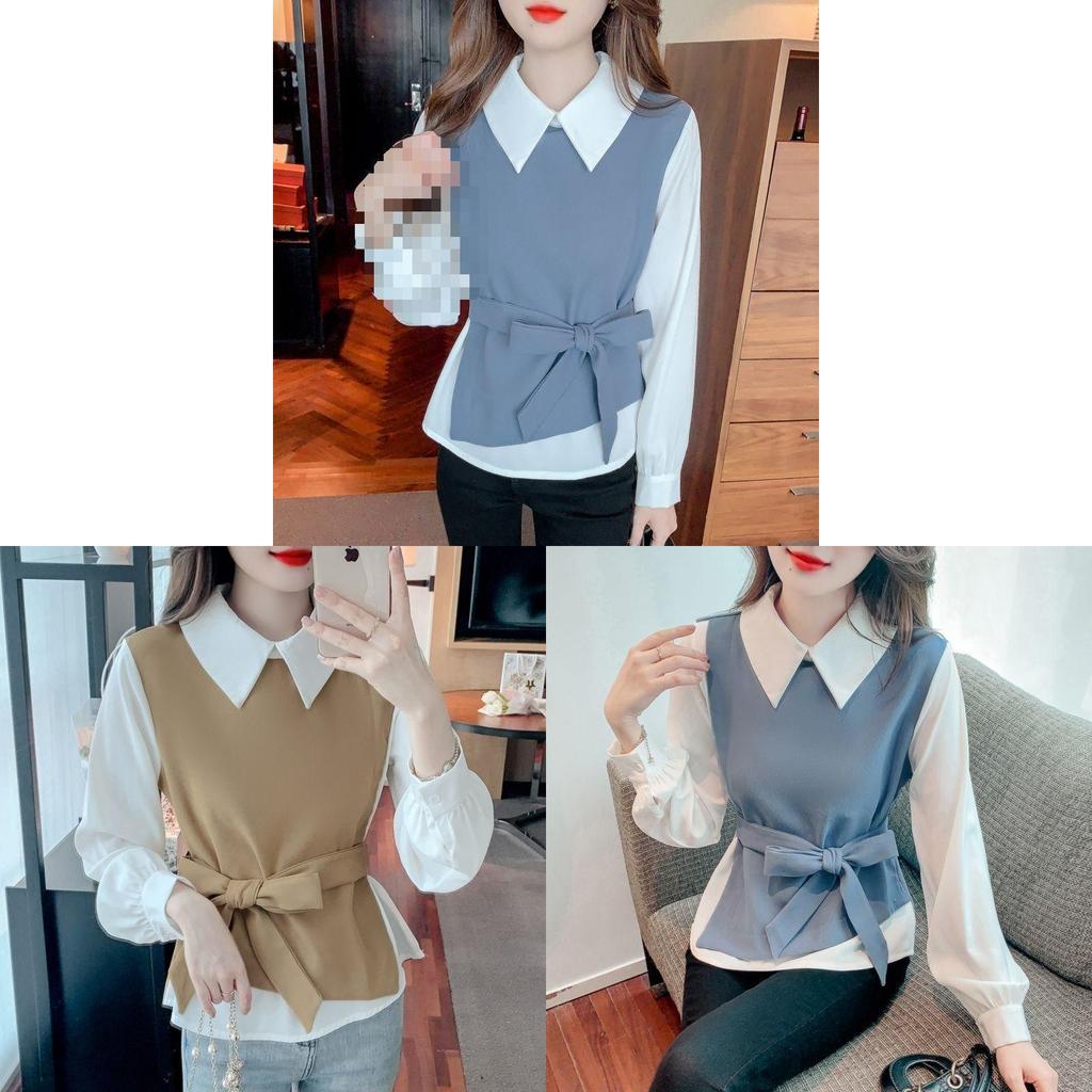 Classic Womens Blouse With Soft Satin Fabric And 3d Pattern For Spring Elegant Style