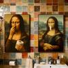 Mona Lisa Humorný Plakát Štípání do Nosa Toaletní Humor Vtipný Abstraktní Tisk Dekorační Obraz Moderní Domácí Dekorace Dárek