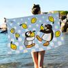 Cartoon Cute P-PinguS Anime Microfiber Blanket Quick Drying Beach Towels Oversized Printing Super Absorbent Pool Towel Blanket