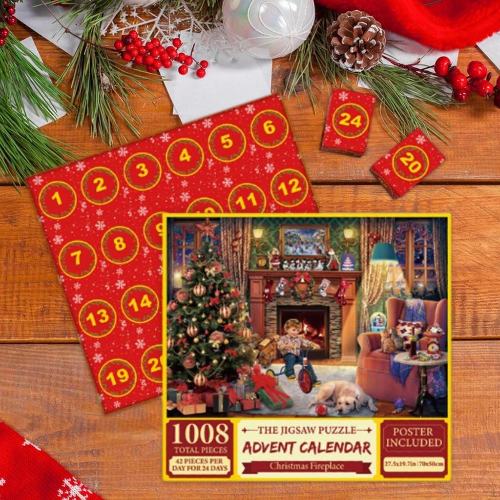 1008 Piece Puzzle Merry Christmas Gifts 24 Days of Advent in Boxs Adults