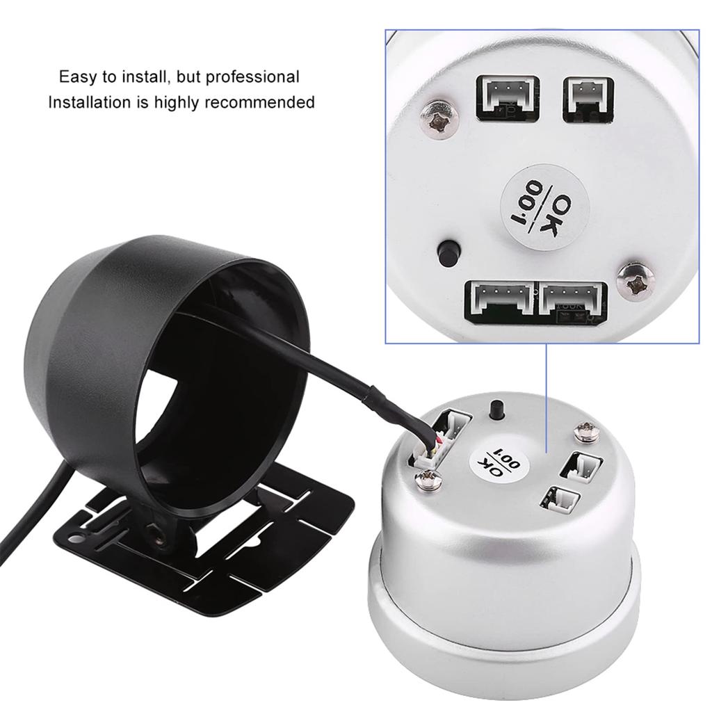 General Purpose 60mm LED Car Boost Gauge Turbo Meter Boost
