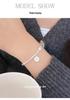 S925 Sterling Silver Korean Bamboo Pearl Heart Bracelet - Women's Niche Cold Style Trendy Jewelry