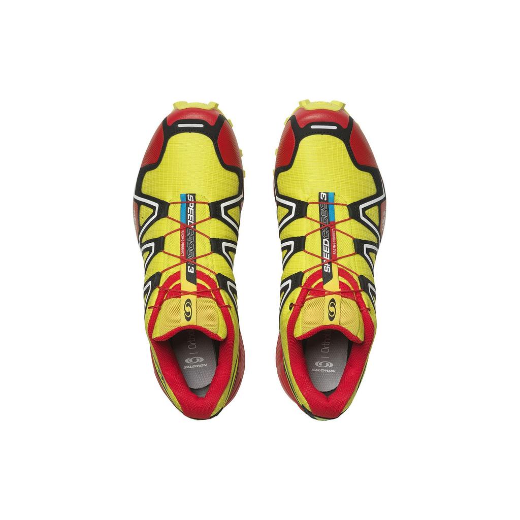 SALOMON Speedcross 3 Pohodlné Tlumící Odolné Nízké Outdoorové Funkční Boty Unisex Boty Žlutá Zelená 474936