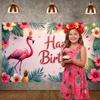 Birthday Background Pineapple Decor Birthday Backdrop Banner Green Palm Leaves Party Background For Birthday Celebration Summer