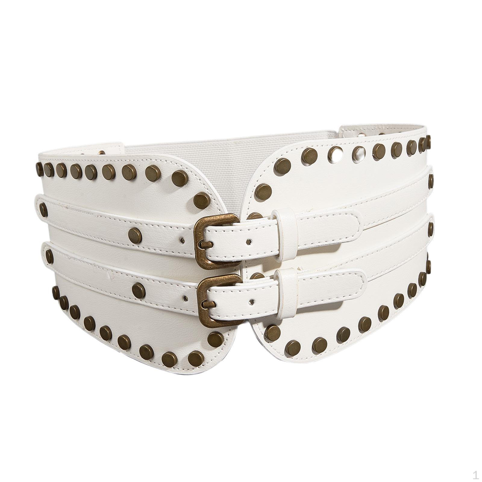 Корсетный Пояс-Широкий Пояс для Талии Женский Ретро Утягивающий 70см Искусственная Кожа Платье