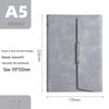 Magnetic Buckle PU Leather Business Notebook with Card Slot - Retro Style, Thickened Pages, Printable Stationery