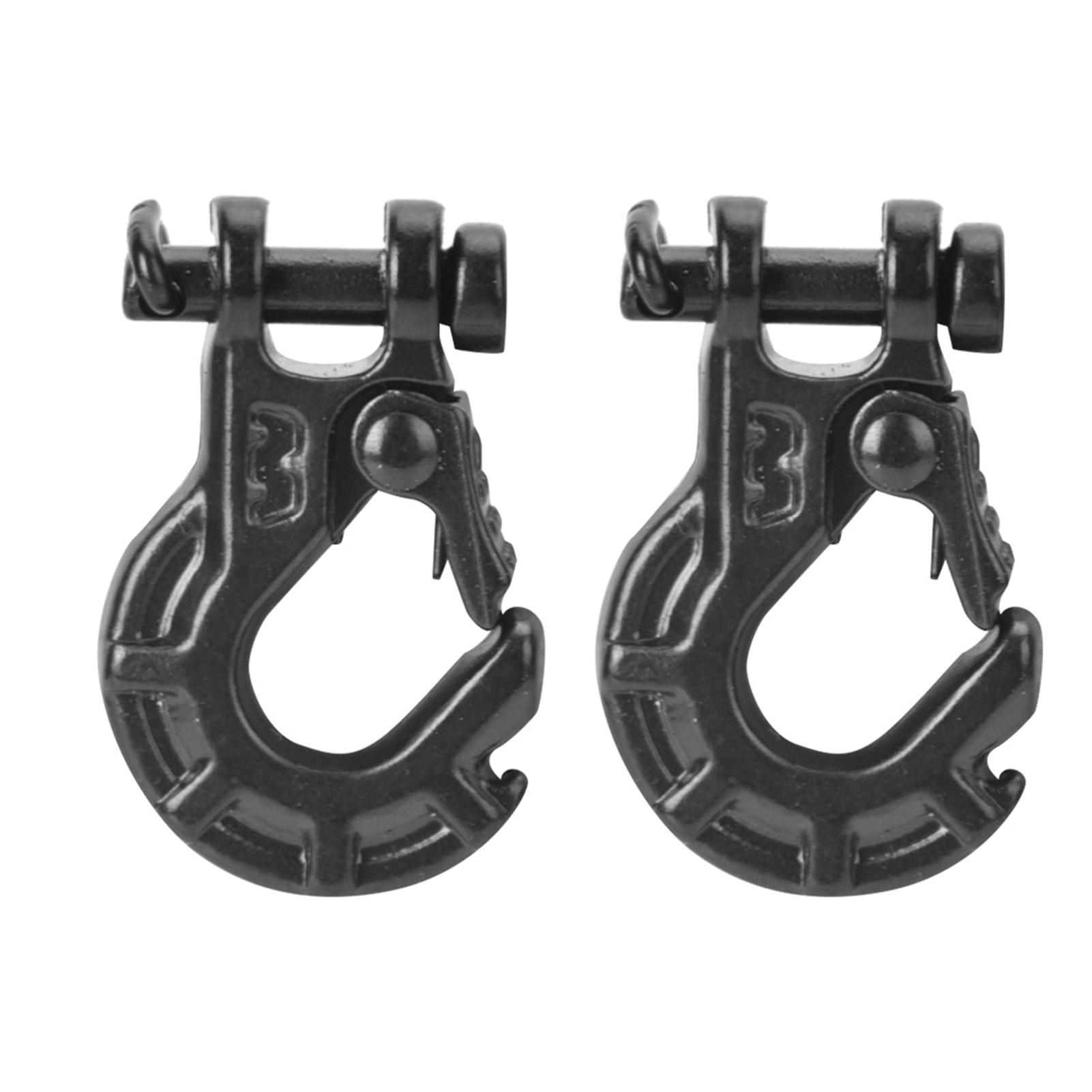 

2PCS Remote Control Model Vehicle Accessory Metal Winch Hook 110 Trailer Hook for RC4WD Warn