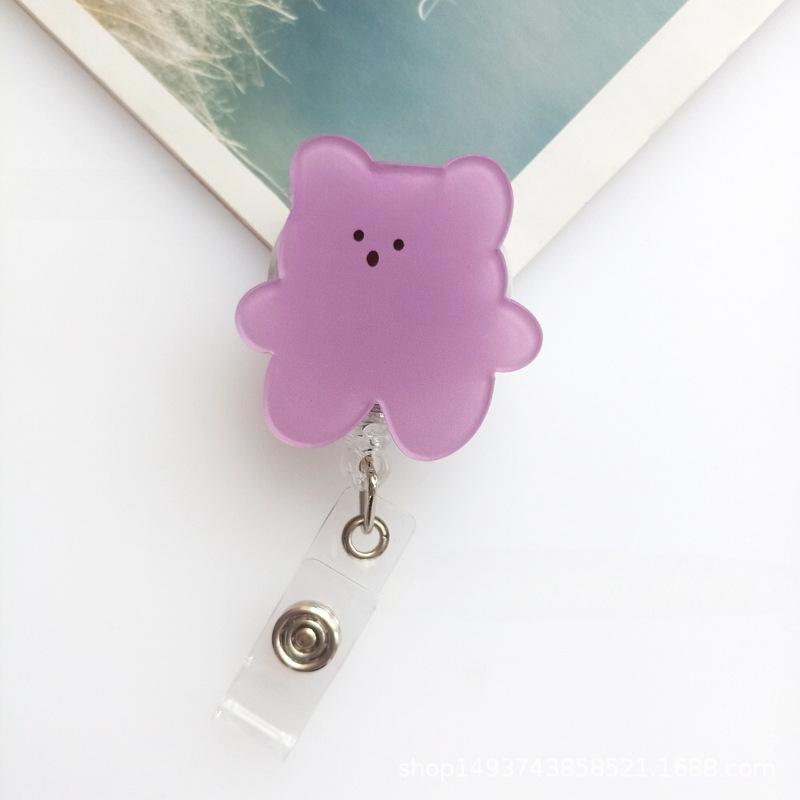 Carretel Retrátil para Crachá Estrela Xadrez para Estudantes Enfermeiras Retrátil Trabalhador Mulheres Porta-Identidade Escola Cordão Clipe Cartão de Trabalho Médico Clips de Puxar