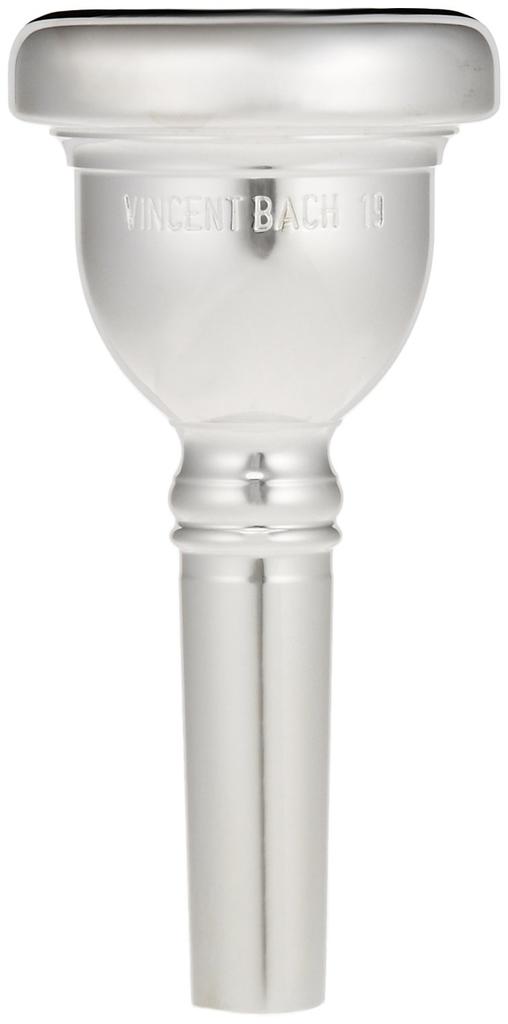 Bach Trombone Mouthpiece 19, Silver-Plated Finish (for Small Bore)