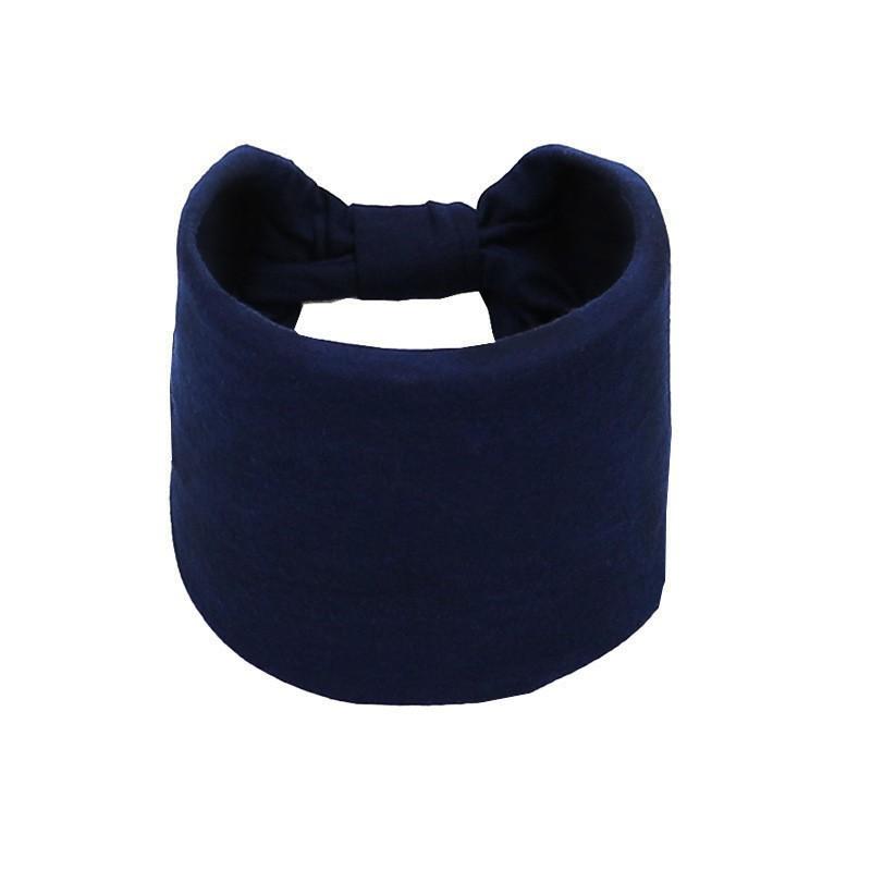 Women Solid Color Stylish Comfortable Sports Stylish Headband Elastic Wide Band Hair Tie Knot Sweat Absorbing Hair Accessory