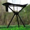 Aluminum Alloy Chair Footrest Black Foldable Chair