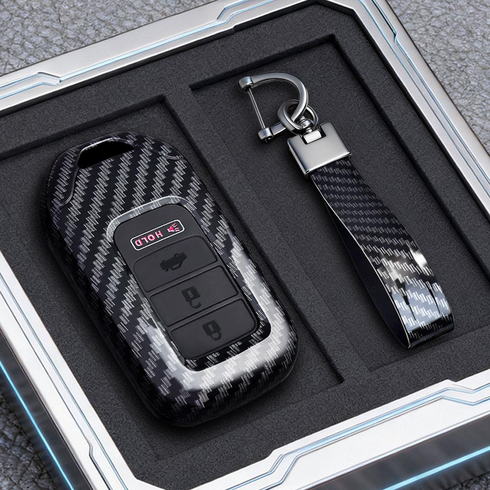 New Car Remote Key Case Cover Shell Fob For Honda Vezel City Civic Jazz Brv Br-V Hrv Protector Keychain Car Accessories