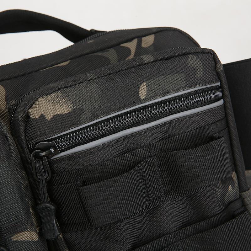 Fishing Tackle Backpack Lure Box Gear Storage Bag Fanny Pack for Men Fly Fishing Backpack with Rod Holder Sling Shoulder Bag