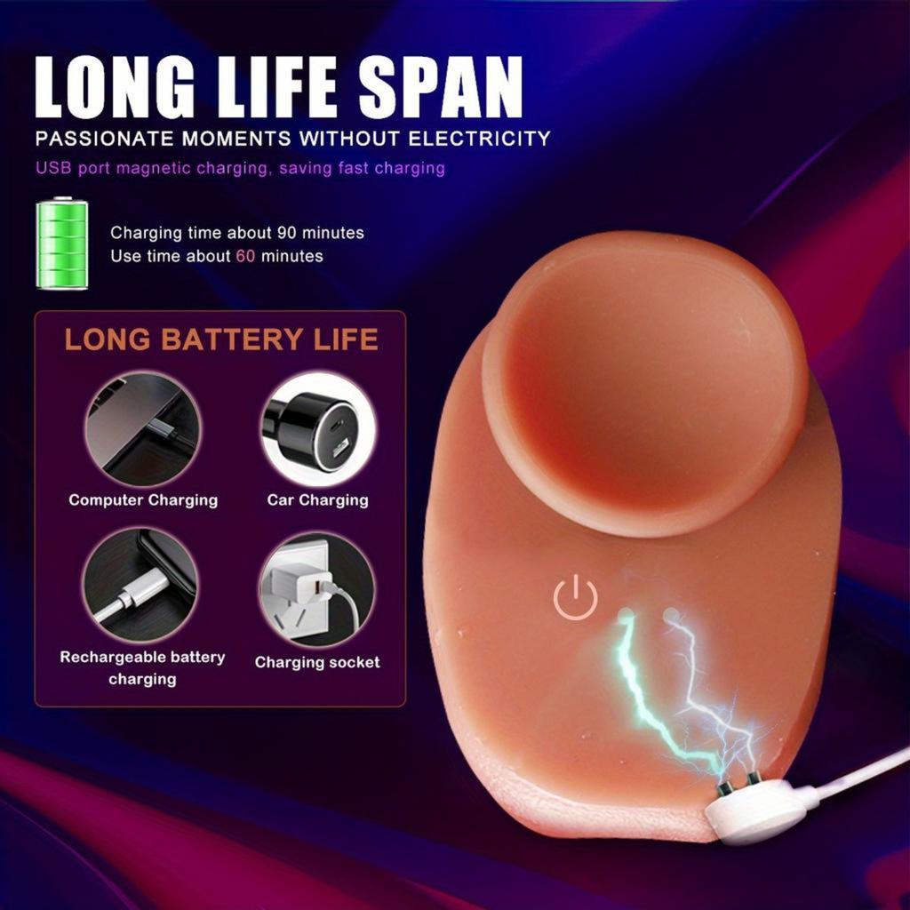 Huge Big Soft Dildos Vibrator Heating Realistic Dildo for Woman Men Telescopic Vibrating Dick Masturbator Penis G Spot Anal Cock