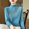 Casual Autumn and Winter Pullover Sweater Women's Round Neck Knitted Slim Bottoming Shirt
