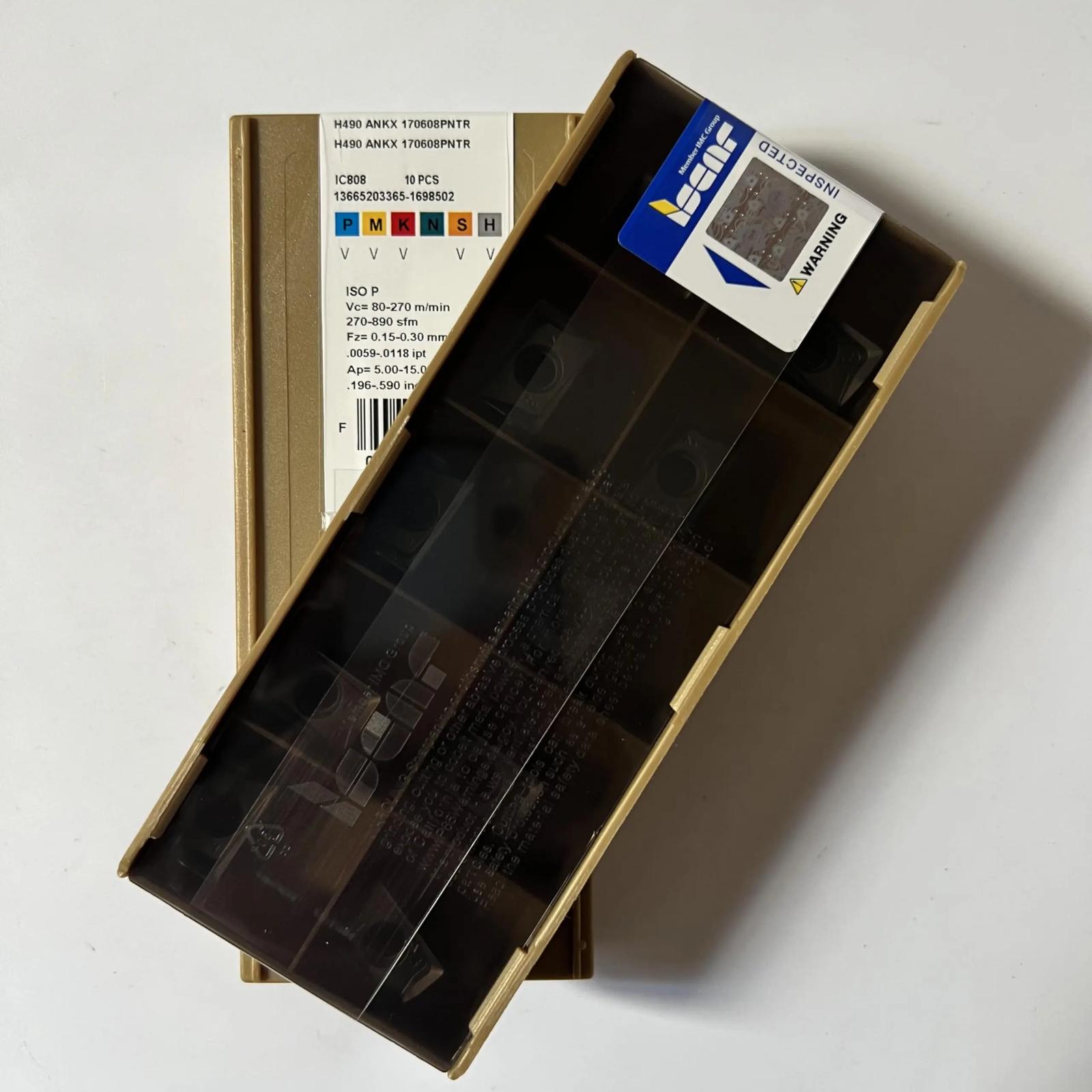 

ISCAR / H490ANKX170608PNTR IC808 Industrial indexable carbide inserts 10 Pcs