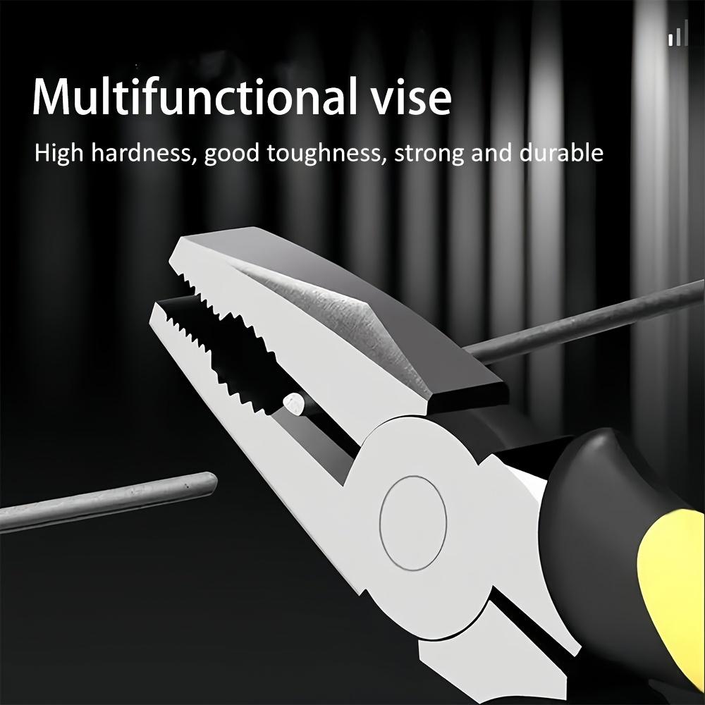 3pcs Carbon Steel Clip Set, 6 Inch Multi-Functional Clip, Wire Cutter with Anti-Slip and Rust- Pointed Clip for Indoor and Outdoor Maintenance Tools