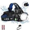 D5 LED Headlamp Zoom Headlight Head Lamp Light Rechargeable Head Flashlight Torch Waterproof 18650 Camping Fishing Work Lantern