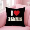 Funny Tennis Cushion Cover Comfort Sofa Bed Silky Elegant Invisible Zipper Decorative Holiday Gifts