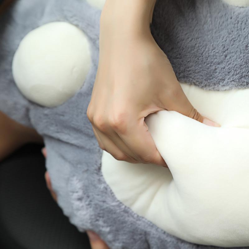 Cute Cat Paw Car Neck and Lumbar Support Headrest Pillow - Plush Backrest Decoration