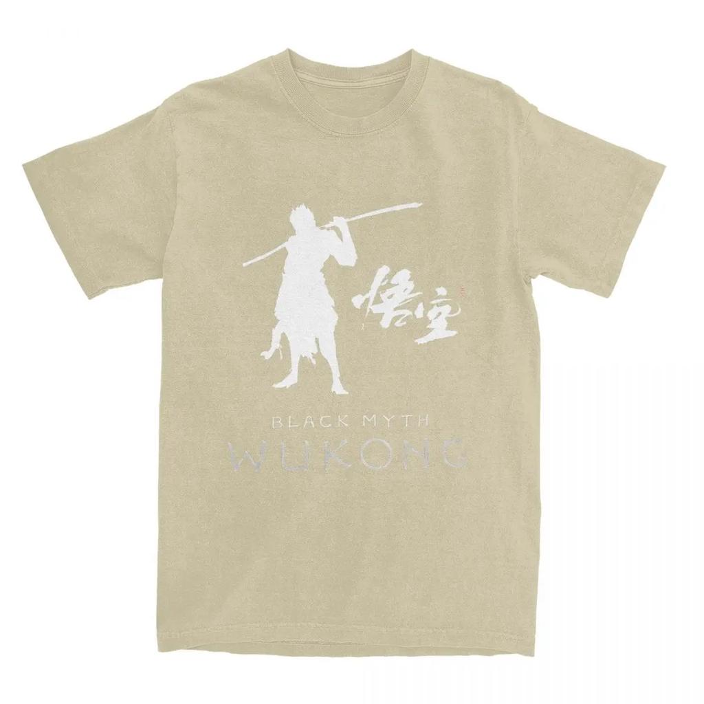 Haikyuu T-Shirt Black Myth Wukong Baumwoll-T-Shirts Wukong Spiel Trendy Cooles T-Shirt für Mann Strand Basic Lässige Kurzarm-Tees