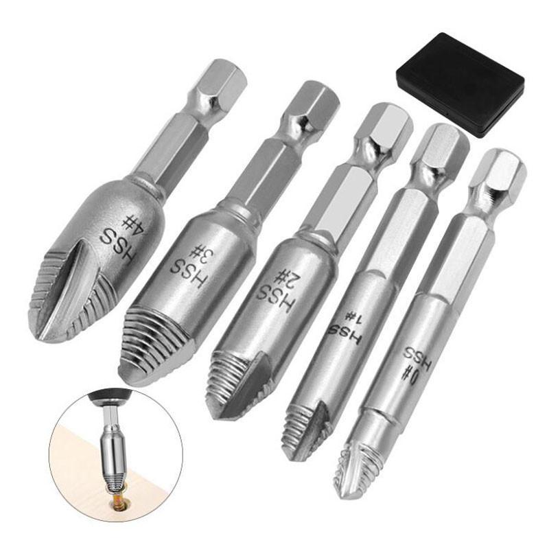 Damaged Screw Extractor Drill Bit High Speed Steel Double Easily Take Out Side Drill Out Broken Screw Remover Bolt