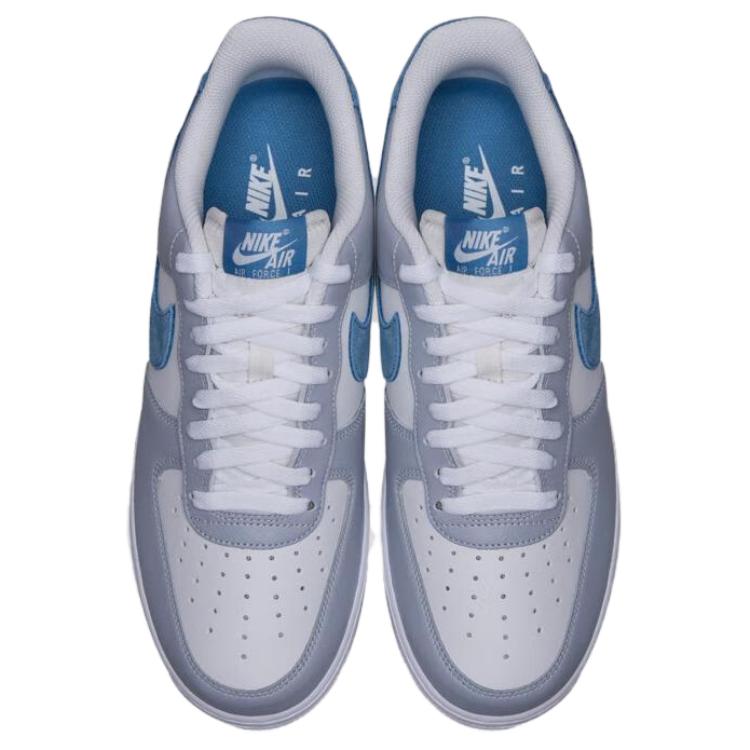 New Nike Air Force 1 Anti Slip Wear Resistant Low Top Skateboard Shoes Unisex Blue White HV1795-141