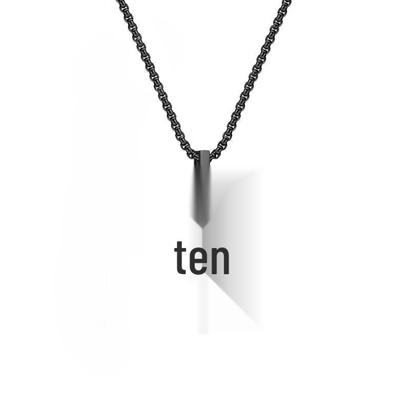 Men's Hip Hop Trend Titanium Stainless Steel Cross Pendant Necklace - Non-Fading Luxury Jewelry