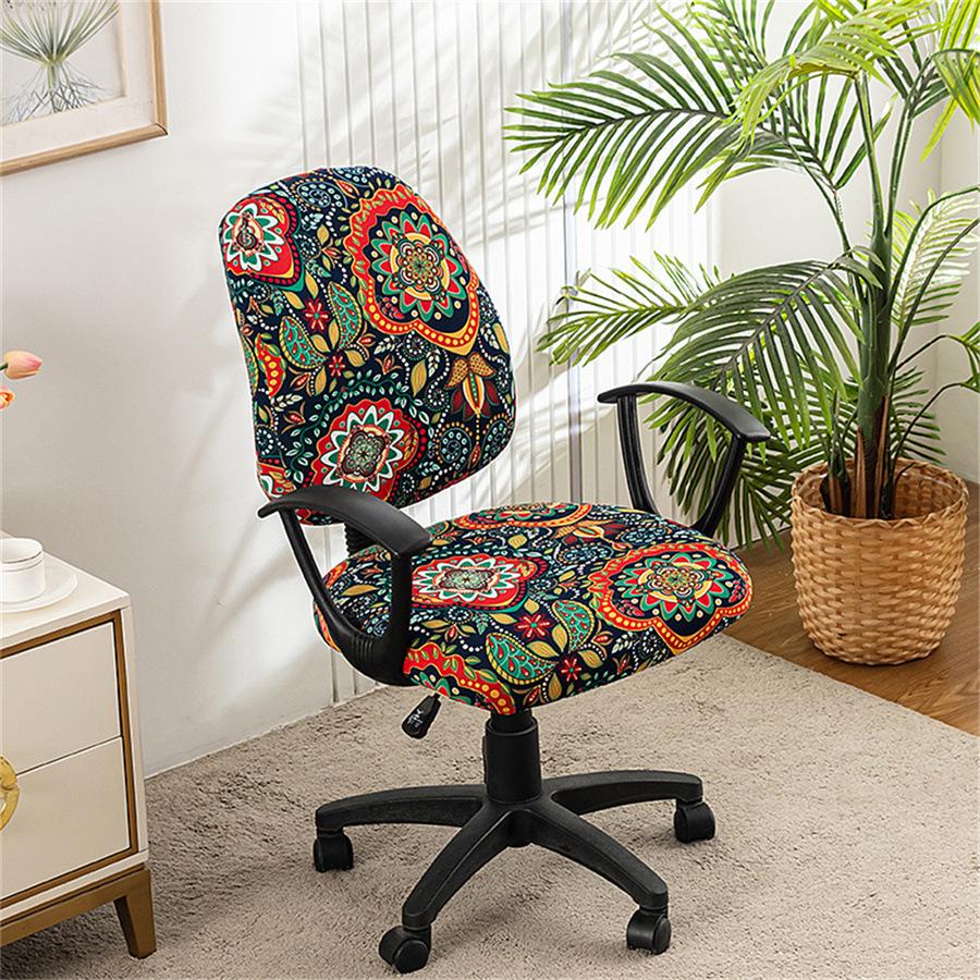 Elastic Split Chair Cover Office Lift Swivel Chair Cover Household Split Computer Chair Cover Non-Slip Seat