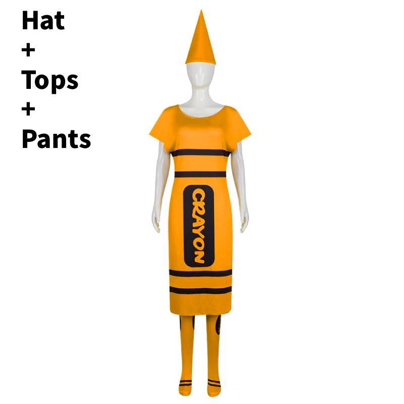Buntstift Cosplay Kostüm Für Erwachsene Mit Polyesterstoff Für Halloween-Partys
