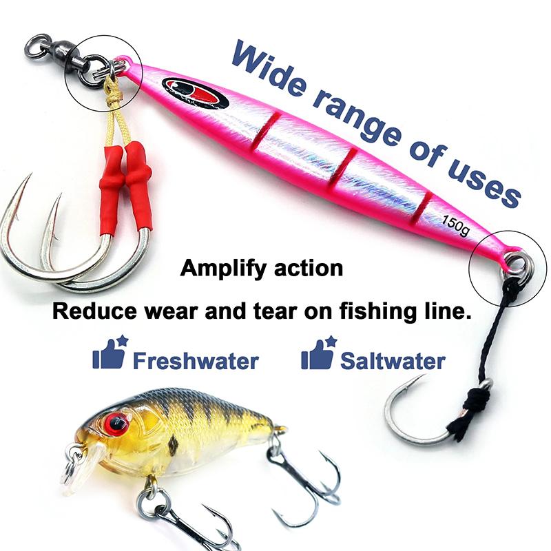 Split Rings Fishing 100Pcs Stainless Steel Lure Rings Saltwater Terminal Tackles Split Rings Fishing Connectors Snap Rings