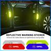 4PCS/set Car Reflective Strips Warning Badge 3D Stickers Styling For Opel Astra C G H Insignia J K Zafira B Corsa Vectra C Corsa C