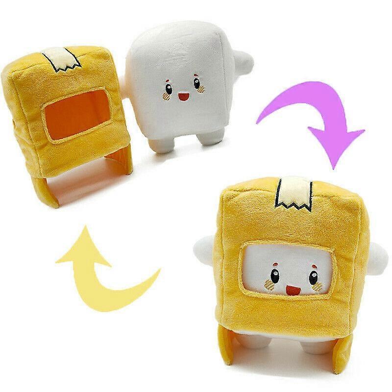 2 Pack Lankybox Plush Toy Removable Cartoon Stuffed Doll Boxy Foxy Pillow Kids Gift