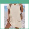 Copricostume da Spiaggia con Tasche e Scollo a V per Donna Yoga e Vacanze