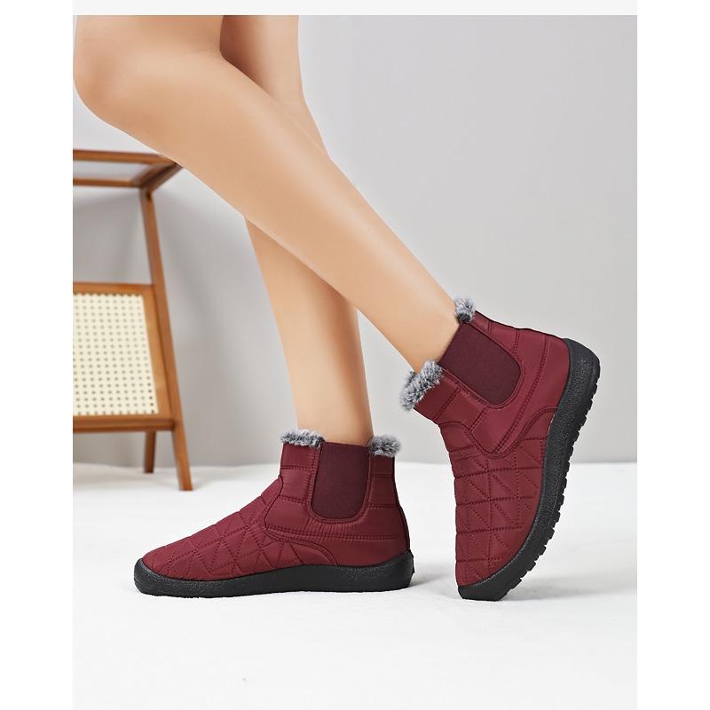 Cotton Shoes, Women's Fleece, Thickened Boots, High-top Soft-soled Snow Boots, Cold-proof and Warm Women's Boots, Comfortable Cotton Boots