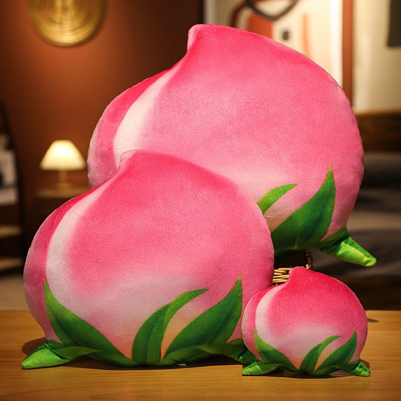 Cartoon Peach Honey Plush Toys Good Fortune Symbols Special Gifts Occasions