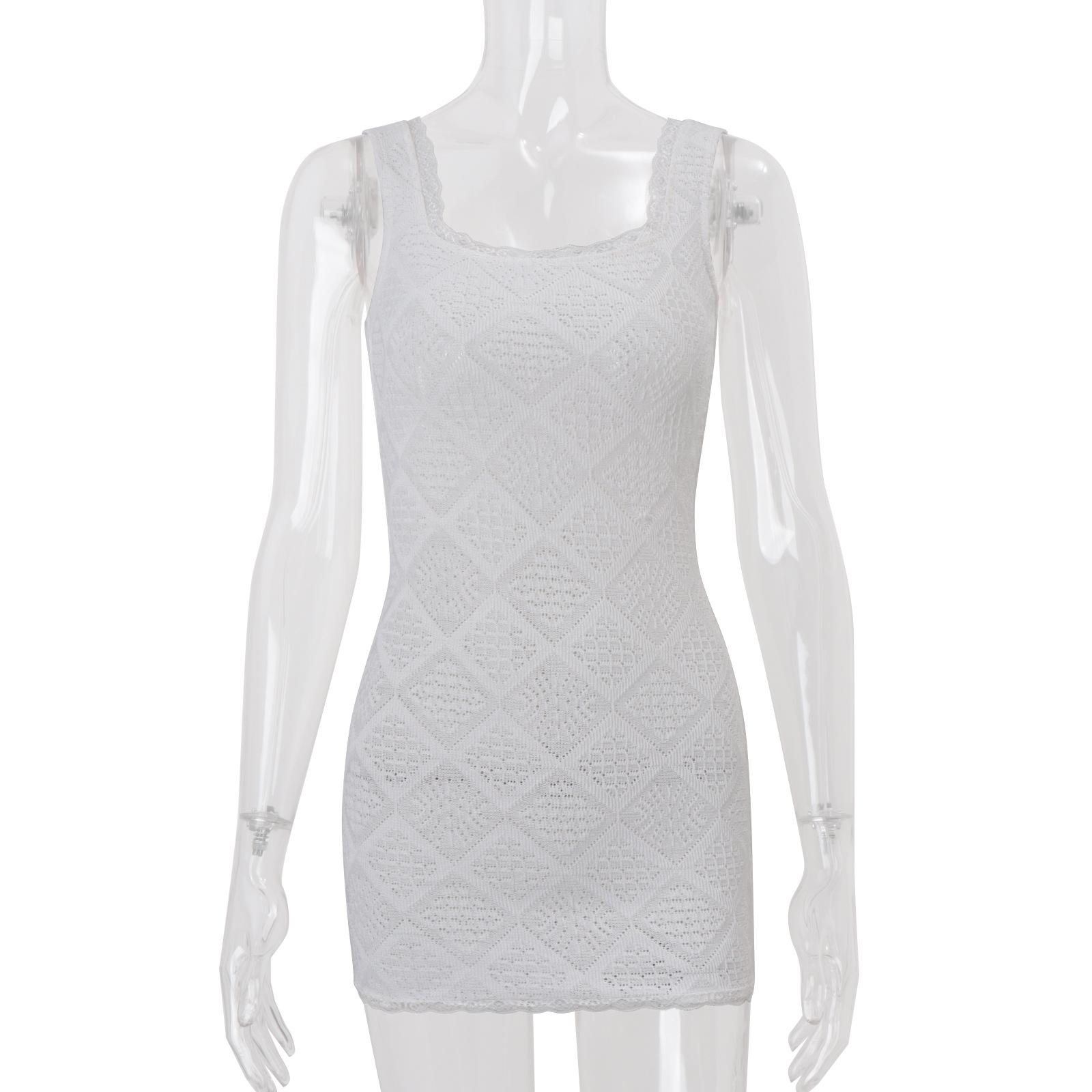 

European and American women s clothing winter new fashionable and sexy slim-fit bow strap square neck hip-wrapped dress S белый