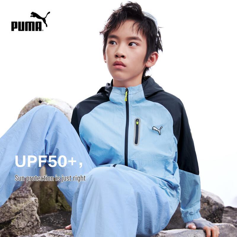 Парка с капюшоном PUMA для мальчиков, летняя, тканая, 2026 160