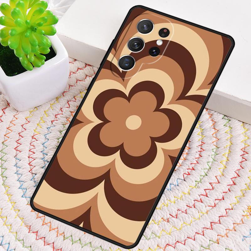 Latte Love Brown Heart Aesthetic Silicone Phone Case For Samsung Galaxy note 10 pro S26 S25 S24 S23 S22 S21 Plus Ultra Cover