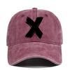 Washed x silk screen baseball cap yellowstone retro peaked cap men's and women's washed distressed sun hat cotton none