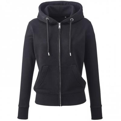 Bio-Hoodie mit durchgehendem Reißverschluss für Damen/Damen