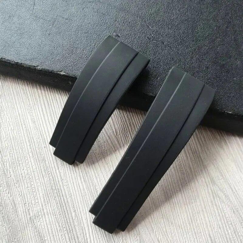 20 mm Naturkautschuk-Silikon-Uhrenarmband mit Schnalle für Rollenarmband Daytona Submariner DEEPSEA GMT SEAMARSTER OYSTERFLEX