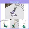 Stylish Titanium Steel Butterfly Crystal Chain Necklace For Women Perfect For Occasion Any