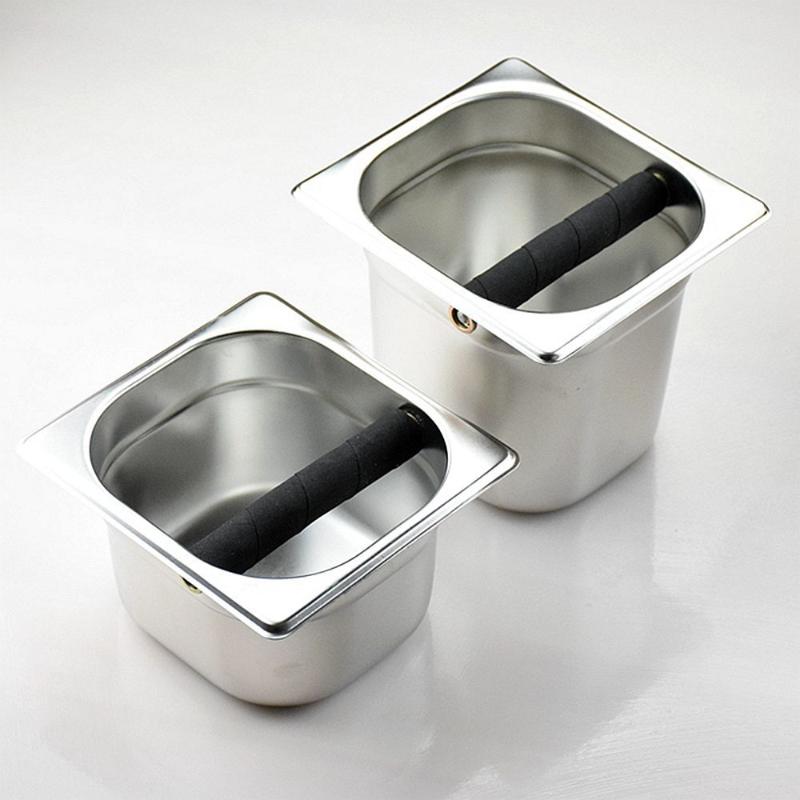 Coffee Knock Box Food Safe Stainless Steel Large Capacity Coffee Grounds Bin for Home Espresso Making Use
